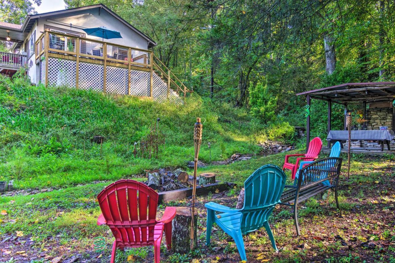 Shaw Creek Cottage With Fire Pit And Forest Views Hendersonville Exterior photo